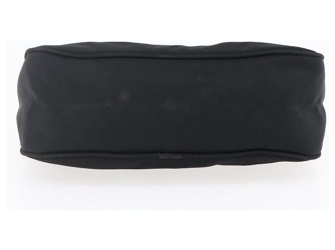 Bolso Accesorio Prada Nylon Negro Plata Auth SW1714 - vista 9