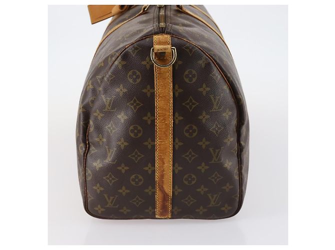 LOUIS VUITTON Monogram Keepall Bandouliere 55 Borsa Boston M41414 LV Auth 145385 Monogramma - vista 3