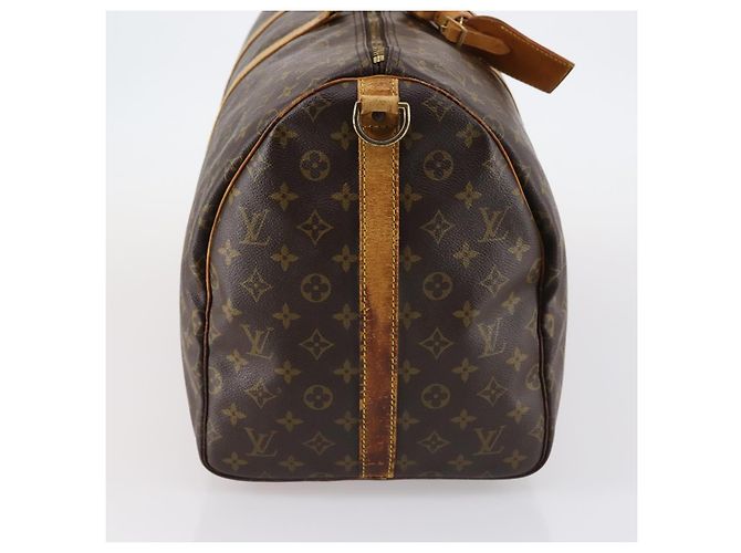 LOUIS VUITTON Monogram Keepall Bandouliere 55 Borsa Boston M41414 LV Auth 145385 Monogramma - vista 4