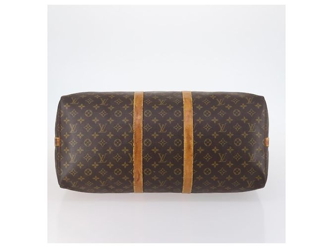 LOUIS VUITTON Monogram Keepall Bandouliere 55 Borsa Boston M41414 LV Auth 145385 Monogramma - vista 5