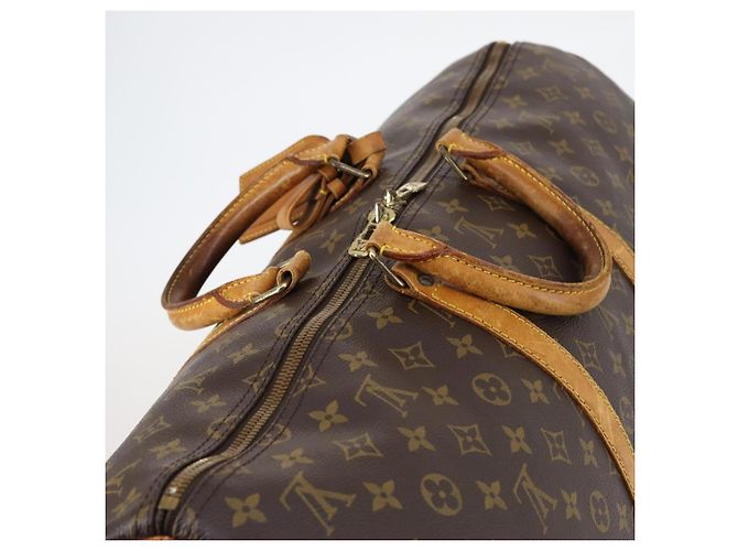 LOUIS VUITTON Monogram Keepall Bandouliere 55 Borsa Boston M41414 LV Auth 145385 Monogramma - vista 6