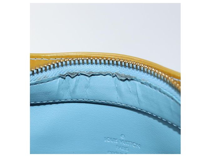 LOUIS VUITTON Borsa a Mano Monogram Vernis Houston Blu Baby M91005 LV Auth 150110 Blu chiaro - vista 10
