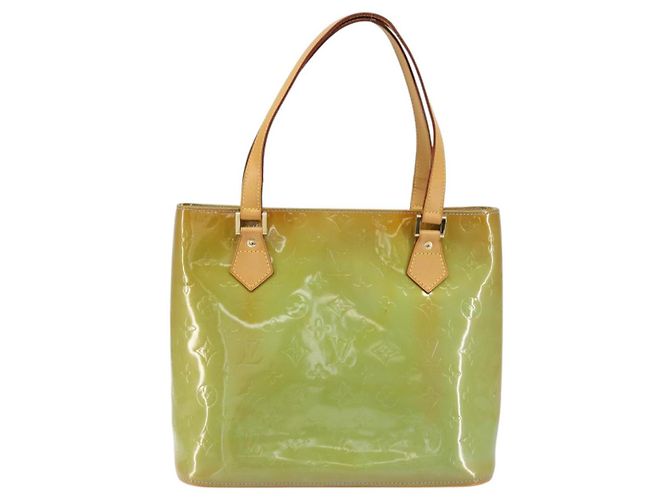LOUIS VUITTON Borsa a Mano Monogram Vernis Houston Blu Baby M91005 LV Auth 150110 Blu chiaro - vista 13