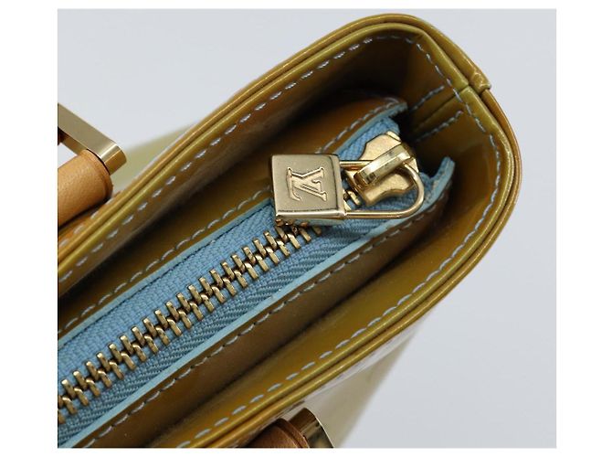 LOUIS VUITTON Borsa a Mano Monogram Vernis Houston Blu Baby M91005 LV Auth 150110 Blu chiaro - vista 19