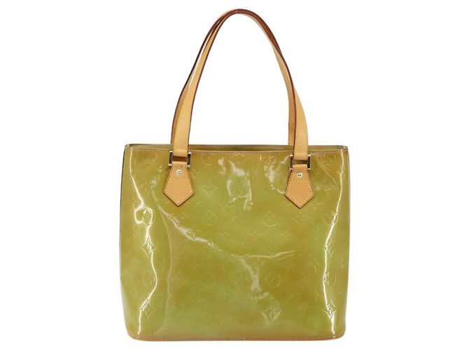 LOUIS VUITTON Borsa a Mano Monogram Vernis Houston Blu Baby M91005 LV Auth 150110 Blu chiaro - vista 2