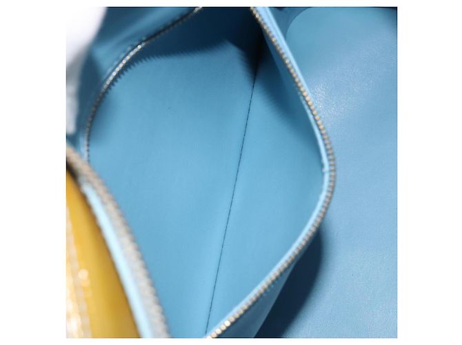 LOUIS VUITTON Borsa a Mano Monogram Vernis Houston Blu Baby M91005 LV Auth 150110 Blu chiaro - vista 23