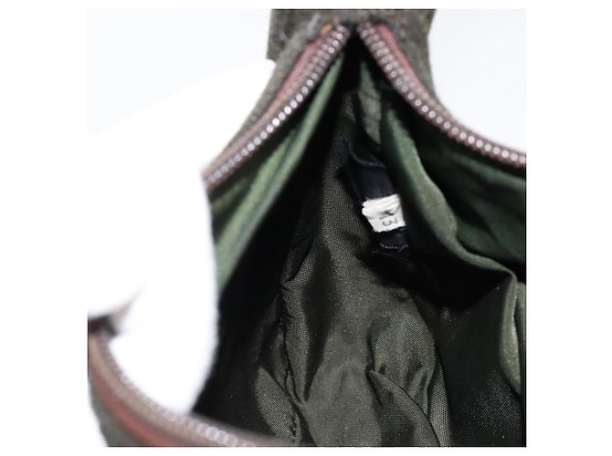 PRADA Sports Accessory Pouch Wool Khaki Auth am9470 - view 22