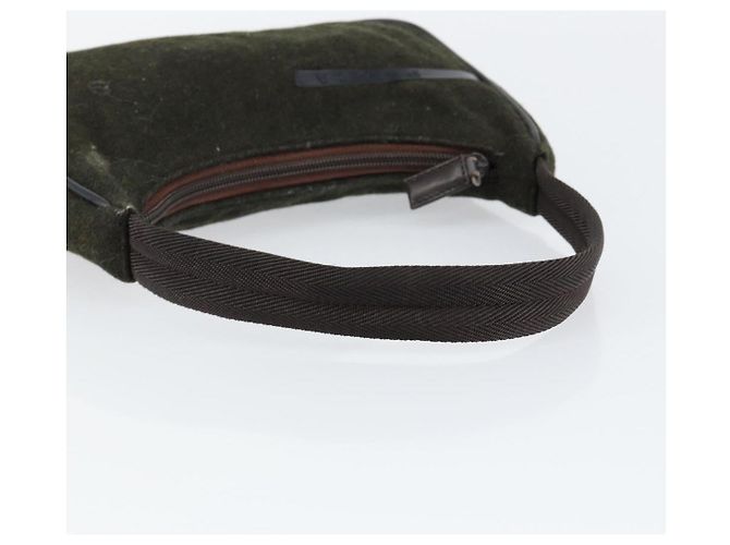 PRADA Sports Accessory Pouch Wool Khaki Auth am9470 - view 7
