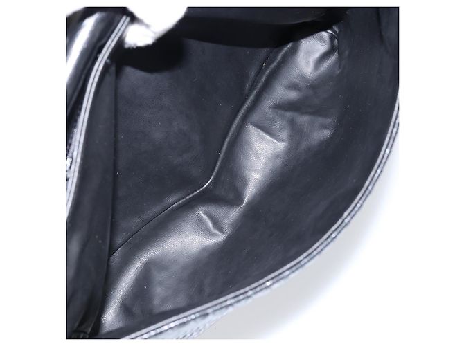 BALLY Borsa a Mano Trapuntata in Pelle Nera e Oro Auth gh1161 Nero D'oro - vista 17