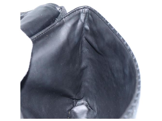 BALLY Borsa a Mano Trapuntata in Pelle Nera e Oro Auth gh1161 Nero D'oro - vista 18