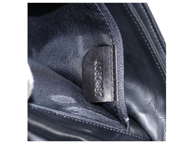 BALLY Borsa a Mano Trapuntata in Pelle Nera e Oro Auth gh1161 Nero D'oro - vista 22