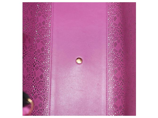 Borsa Tote Vala Chain in pelle nera e oro di Salvatore Ferragamo Auth gh1102 Nero D'oro - vista 15