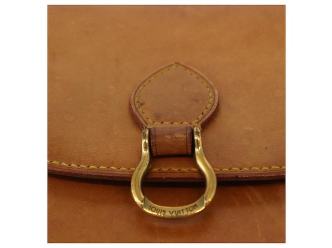 LOUIS VUITTON Borsa a Spalla Saint Cloud PM in Pelle Nomad Beige LV Auth gh1044 - vista 17