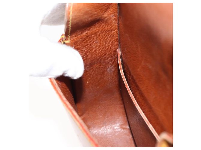 LOUIS VUITTON Borsa a Spalla Saint Cloud PM in Pelle Nomad Beige LV Auth gh1044 - vista 21