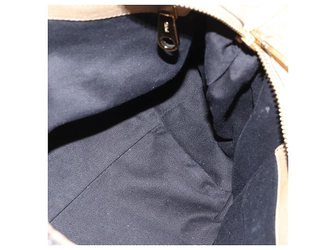 Chloé Borsa a mano in pelle Chloe Etel 2 vie beige oro Auth BA7364 D'oro - vista 19