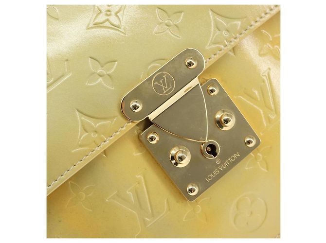 LOUIS VUITTON Borsa a mano Spring Street Monogram Vernis Grigio M91029 LV Auth 149160 - vista 19