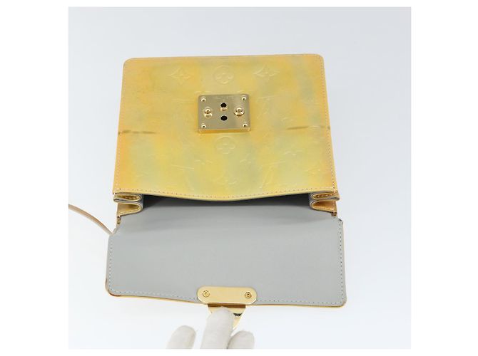 LOUIS VUITTON Borsa a mano Spring Street Monogram Vernis Grigio M91029 LV Auth 149160 - vista 20