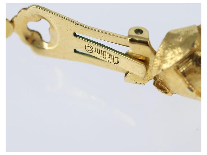Orecchini Christian Dior in metallo dorato Auth bs30345 D'oro - vista 11