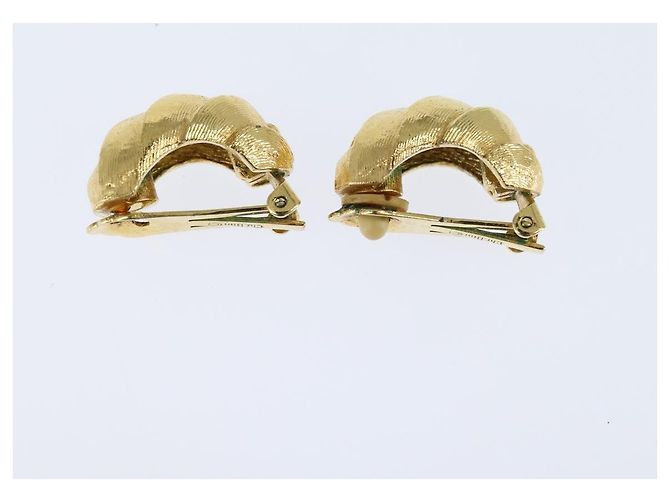 Orecchini Christian Dior in metallo dorato Auth bs30345 D'oro - vista 3