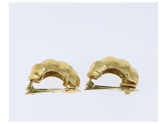 Orecchini Christian Dior in metallo dorato Auth bs30345 D'oro - vista 4