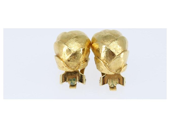 Orecchini Christian Dior in metallo dorato Auth bs30345 D'oro - vista 5