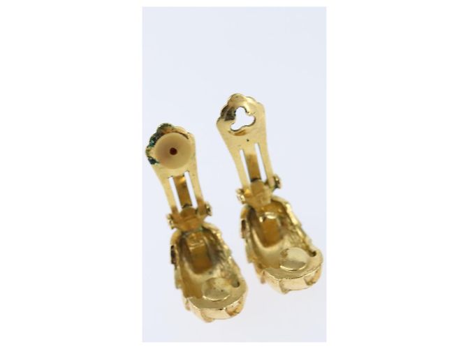 Orecchini Christian Dior in metallo dorato Auth bs30345 D'oro - vista 7