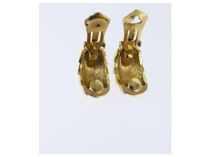 Orecchini Christian Dior in metallo dorato Auth bs30345 D'oro - vista 8