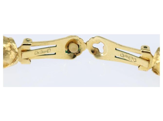 Orecchini Christian Dior in metallo dorato Auth bs30345 D'oro - vista 9