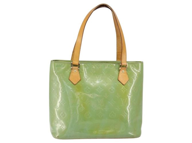 LOUIS VUITTON Borsa a Mano Monogram Vernis Houston Blu Baby M91005 LV Auth gh1056 Blu chiaro - vista 13