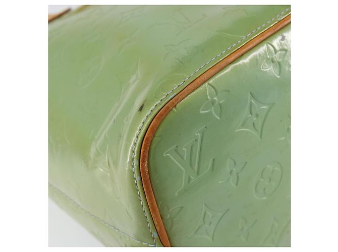 LOUIS VUITTON Borsa a Mano Monogram Vernis Houston Blu Baby M91005 LV Auth gh1056 Blu chiaro - vista 15