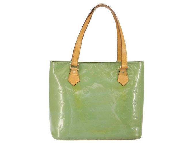 LOUIS VUITTON Borsa a Mano Monogram Vernis Houston Blu Baby M91005 LV Auth gh1056 Blu chiaro - vista 2