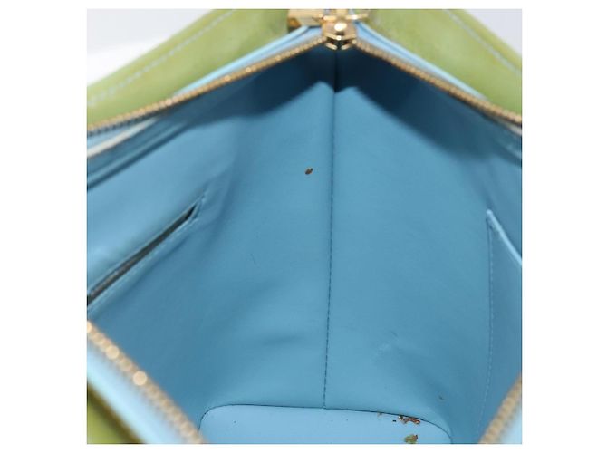 LOUIS VUITTON Borsa a Mano Monogram Vernis Houston Blu Baby M91005 LV Auth gh1056 Blu chiaro - vista 20