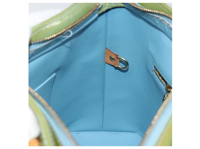 LOUIS VUITTON Borsa a Mano Monogram Vernis Houston Blu Baby M91005 LV Auth gh1056 Blu chiaro - vista 21