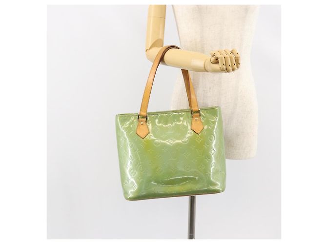 LOUIS VUITTON Borsa a Mano Monogram Vernis Houston Blu Baby M91005 LV Auth gh1056 Blu chiaro - vista 24