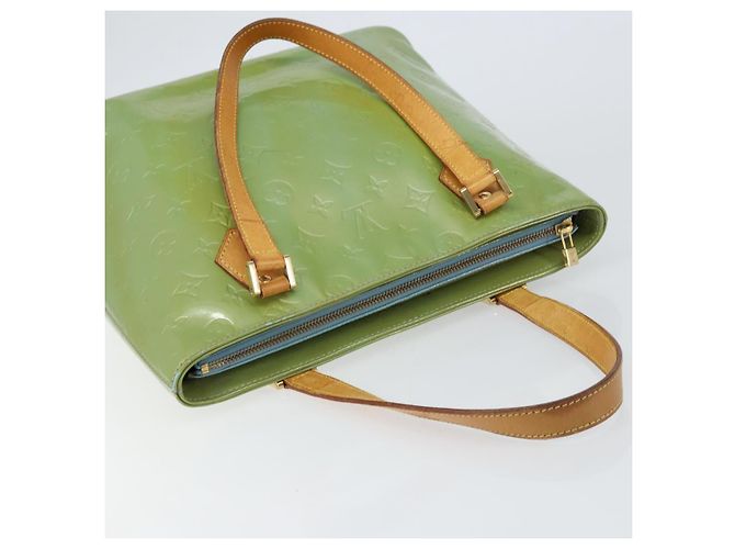 LOUIS VUITTON Borsa a Mano Monogram Vernis Houston Blu Baby M91005 LV Auth gh1056 Blu chiaro - vista 6