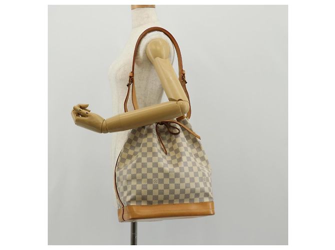 LOUIS VUITTON Borsa a Spalla Noe Damier Azur N42222 LV Auth 138518V - vista 24