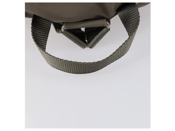 PRADA Backpack Nylon Gray Silver Auth bs30075 Brown Silvery - view 7