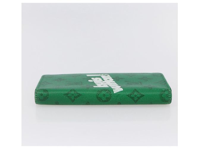LOUIS VUITTON Monedero Brazza Monogram Everyday Verde M80801 LV Auth 149234 Monograma - vista 4