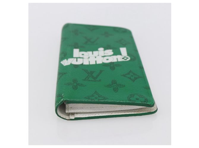 LOUIS VUITTON Monedero Brazza Monogram Everyday Verde M80801 LV Auth 149234 Monograma - vista 6