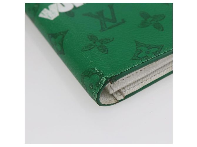 LOUIS VUITTON Monedero Brazza Monogram Everyday Verde M80801 LV Auth 149234 Monograma - vista 7