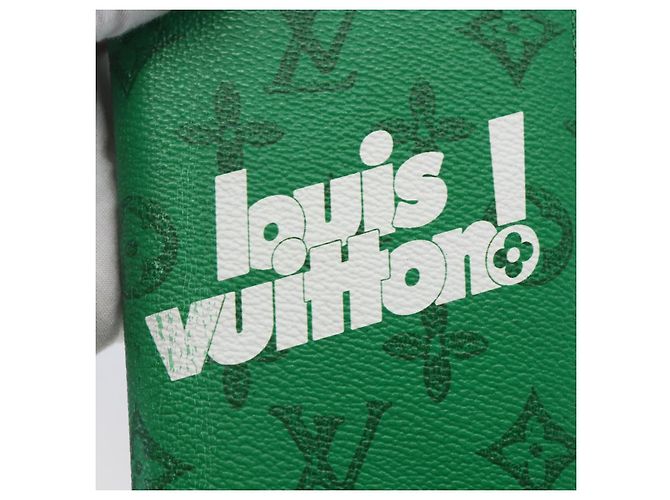 LOUIS VUITTON Monedero Brazza Monogram Everyday Verde M80801 LV Auth 149234 Monograma - vista 8