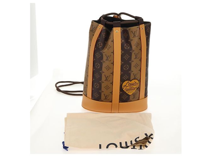 LOUIS VUITTON Borsa Messenger Randonnee Eclipse Stripe LVxNIGO M45968 Auth 148521M Monogramma - vista 12
