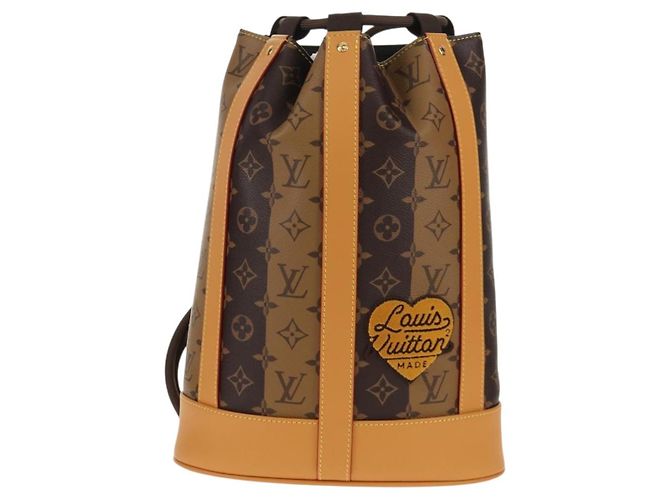 LOUIS VUITTON Borsa Messenger Randonnee Eclipse Stripe LVxNIGO M45968 Auth 148521M Monogramma - vista 13
