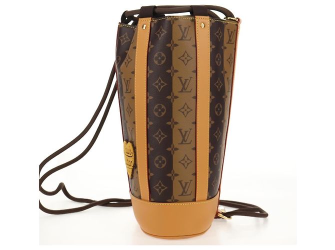 LOUIS VUITTON Borsa Messenger Randonnee Eclipse Stripe LVxNIGO M45968 Auth 148521M Monogramma - vista 3