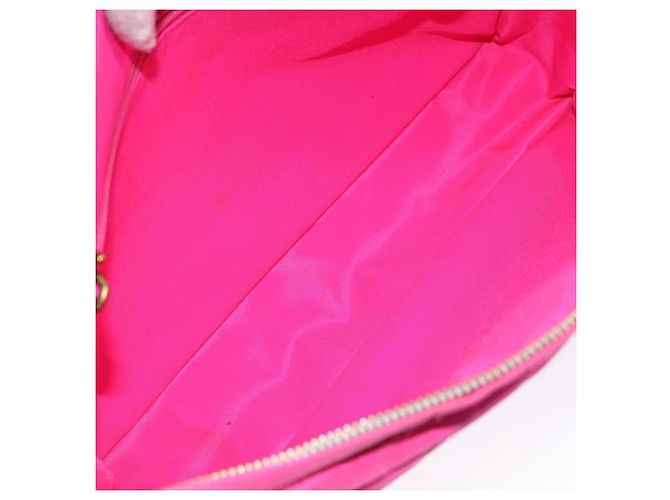 CHANEL Sac à épaule Matelassé en Chaîne Nylon Rose Or CC Auth 149222 Doré - vue 11