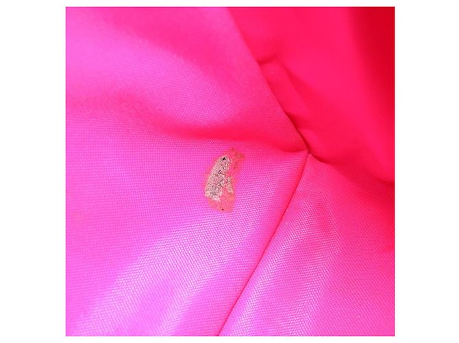 CHANEL Sac à épaule Matelassé en Chaîne Nylon Rose Or CC Auth 149222 Doré - vue 12