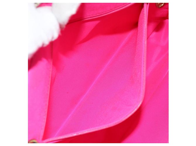 CHANEL Sac à épaule Matelassé en Chaîne Nylon Rose Or CC Auth 149222 Doré - vue 21