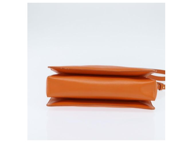 Bolsa Tote Vala de couro 2 em 1 laranja e dourada Auth BA7333 da Salvatore Ferragamo - vista 5