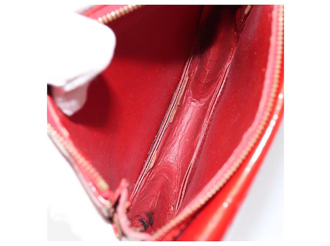 LOUIS VUITTON Bolsa Accesorio Motto Monogram Vernis Roja M91137 LV Auth gh1058 - vista 10