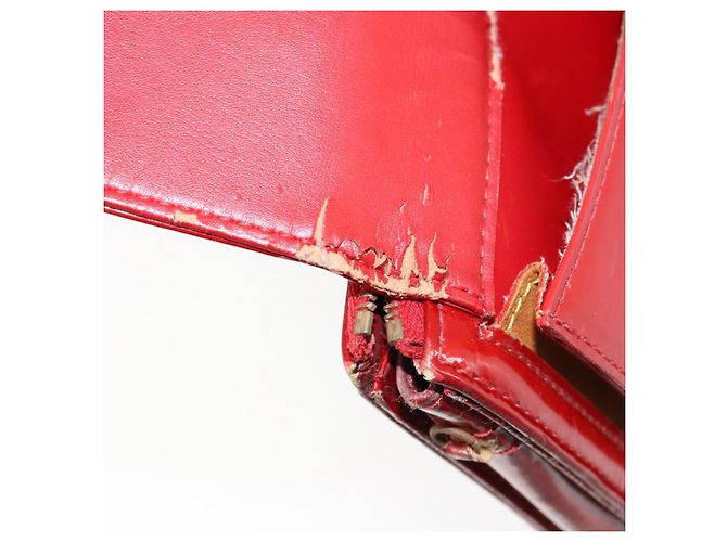 LOUIS VUITTON Bolsa Accesorio Motto Monogram Vernis Roja M91137 LV Auth gh1058 - vista 11